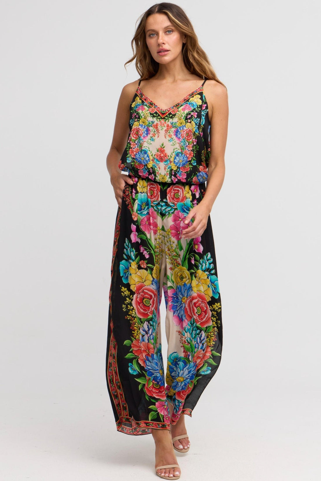 Spanish Flowers Jumpsuit - Czarina