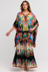 Spanish Flowers Kaftan Top - Czarina