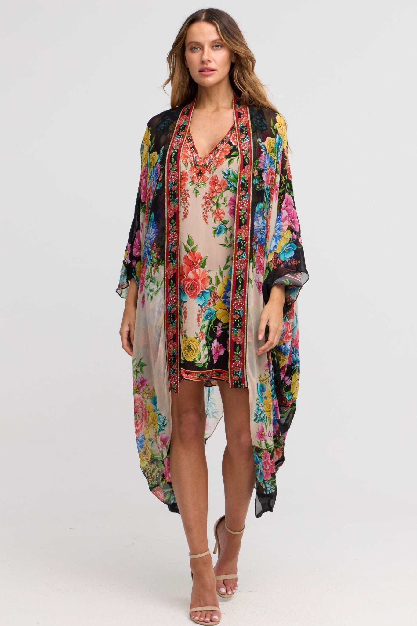 Spanish Flowers Medium Cape - Czarina