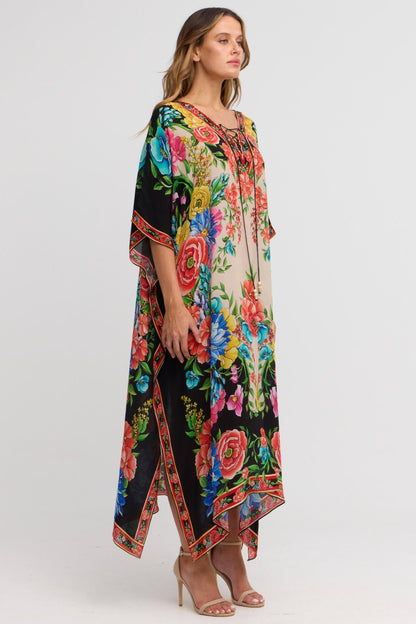 Spanish Flowers Medium Kaftan - Czarina