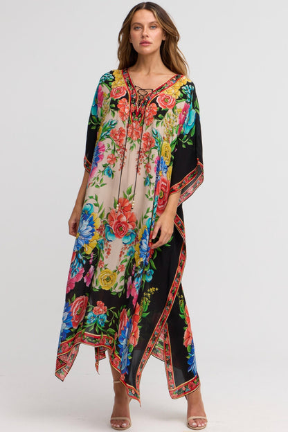 Spanish Flowers Medium Kaftan - Czarina