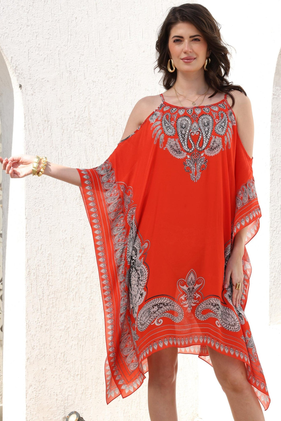 Spicy Margarita C - S Shoulder Kaftan - Czarina
