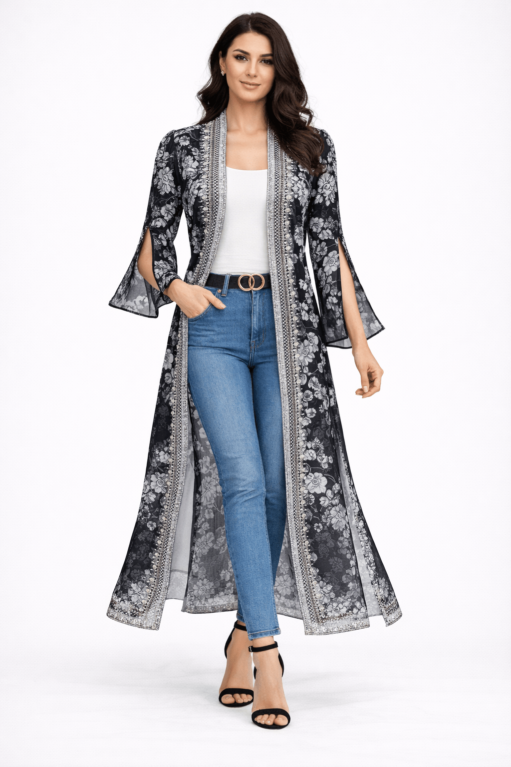 STILL I RISE LONG JACKET W SIDE SLIT - Czarina