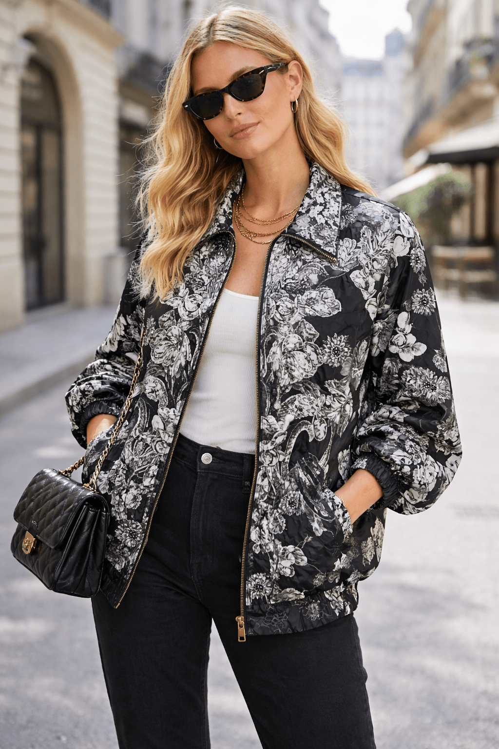 STILL I RISE OVERSIZE BOMBER JACKET - Czarina