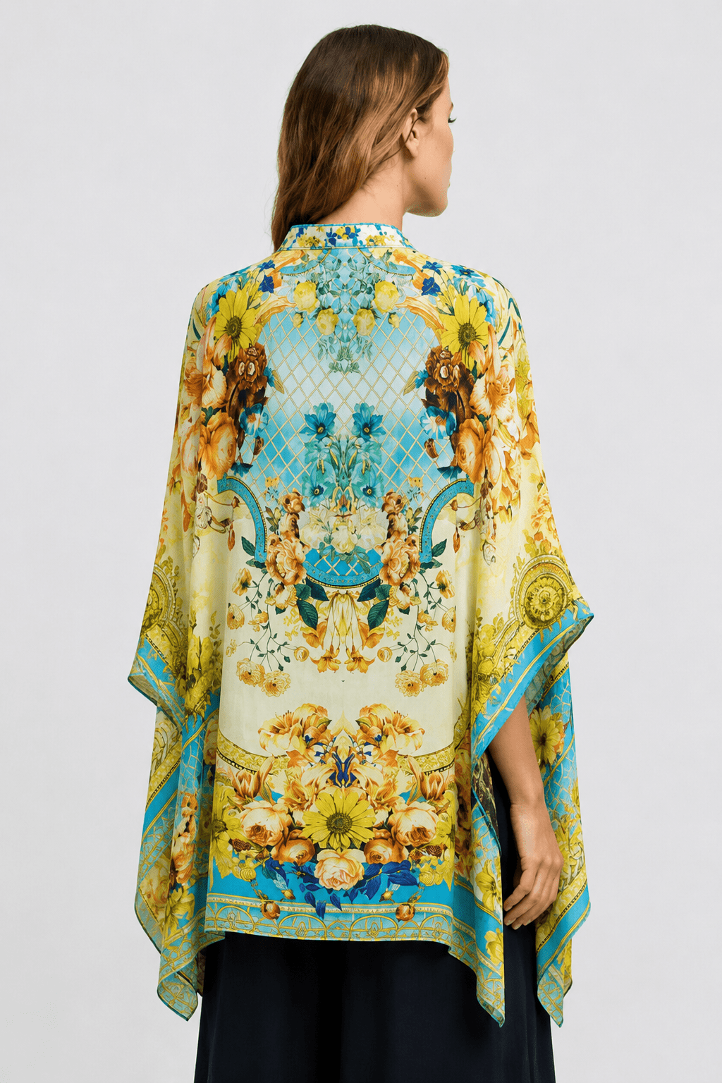 SUMMER GARDEN KAFTAN TOP W SLEEVES - Czarina