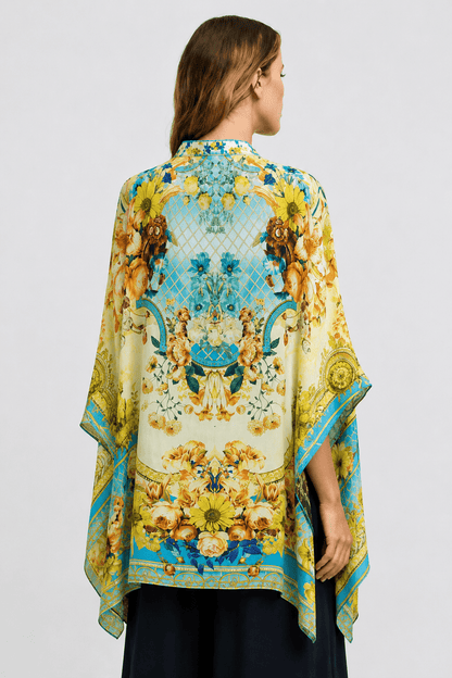 SUMMER GARDEN KAFTAN TOP W SLEEVES - Czarina