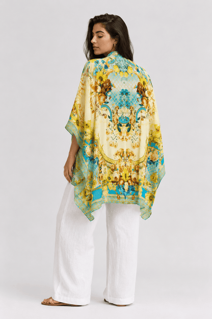 SUMMER GARDEN KAFTAN TOP W SLEEVES - Czarina