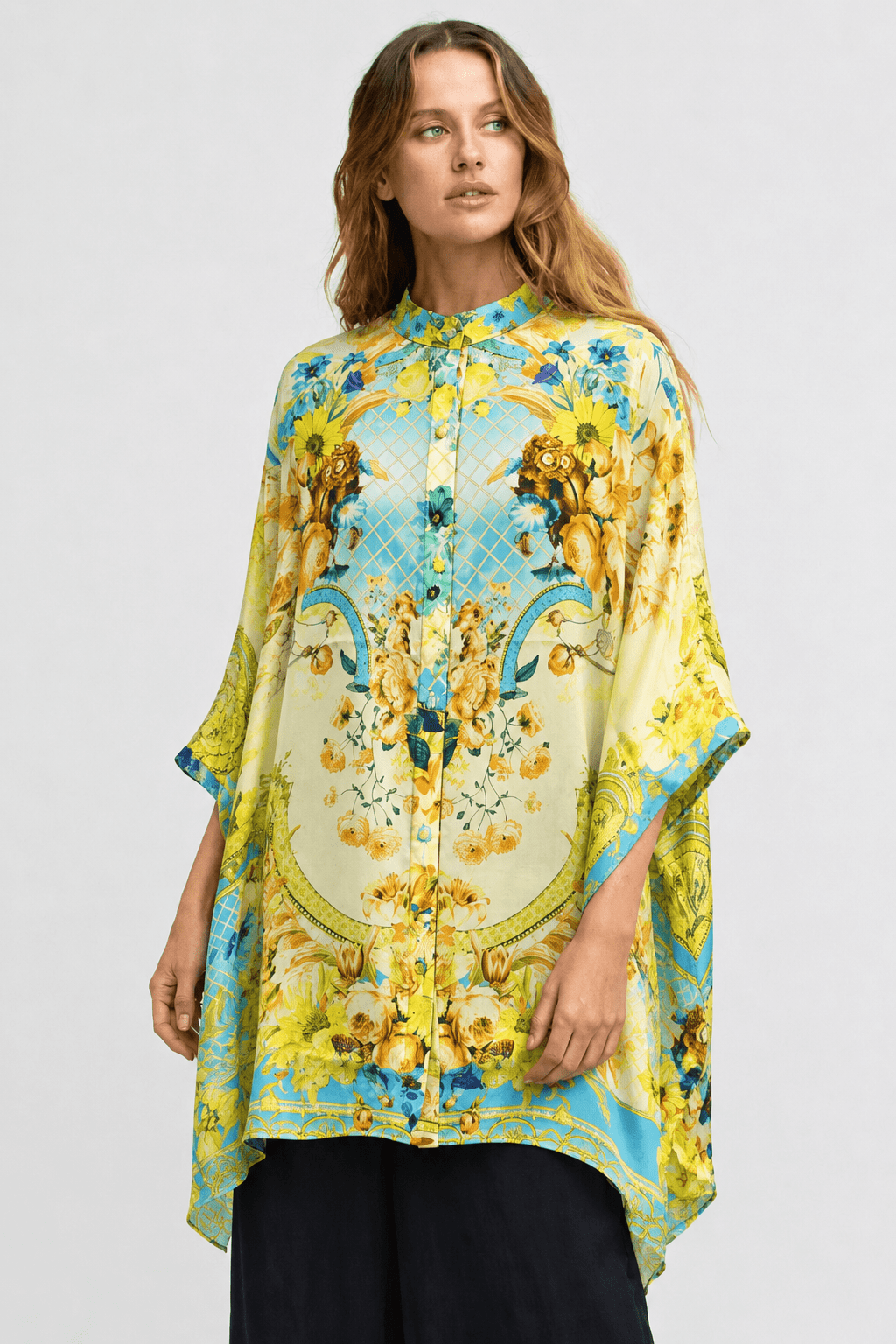 SUMMER GARDEN KAFTAN TOP W SLEEVES - Czarina