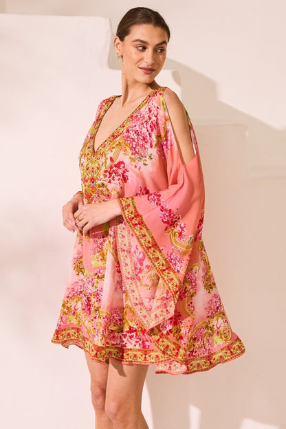 Summer In Pink Kaftan Dress - Czarina