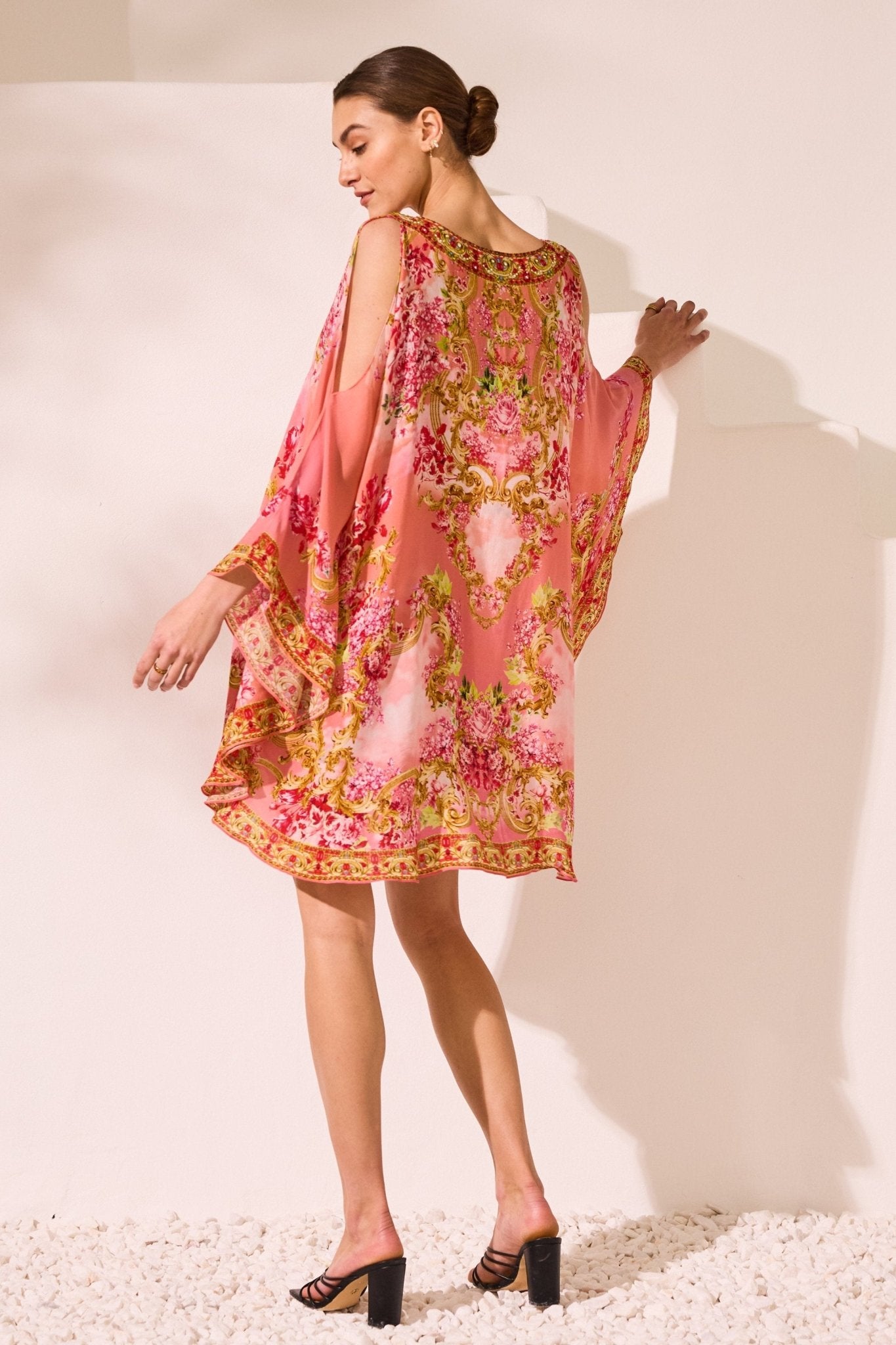 Summer In Pink Kaftan Dress - Czarina