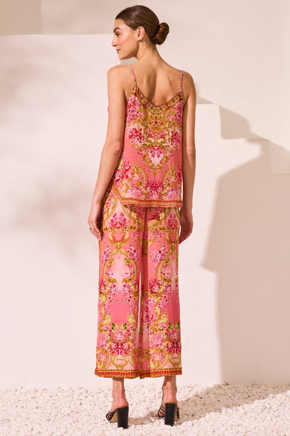 Summer In Pink Palazzo Pants - Czarina