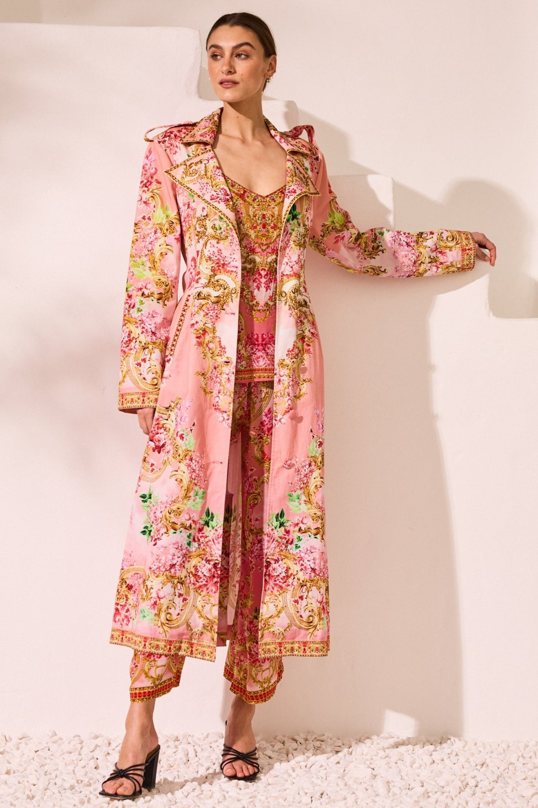 Summer in Pink Trench Coat - Czarina