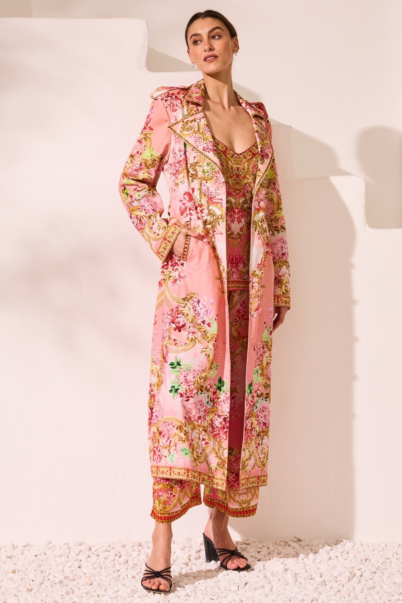 Summer in Pink Trench Coat - Czarina