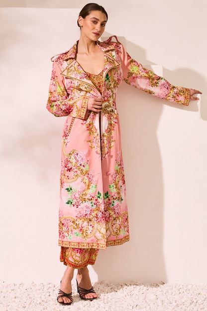 Summer in Pink Trench Coat - Czarina