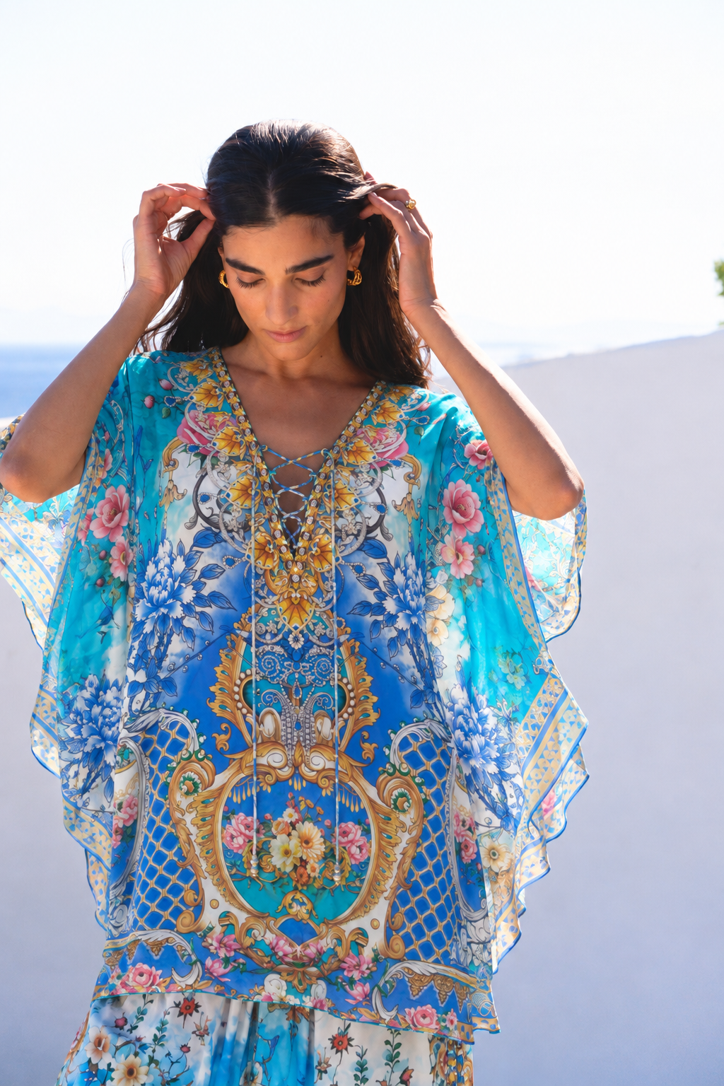 SUMMER SOMEWHERE BUTTERFLY TOP SET - Czarina