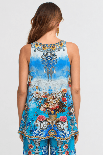 SUMMER SOMEWHERE TANK TOP - Czarina