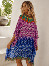 SUNRISE 100% SILK SHORT KAFTAN - Czarina