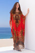 TALE OF THE TIGRESS ROUND NECK LONG KAFTAN - Czarina