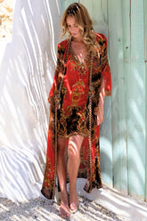 TALES OF THE TIGRESS LONG JACKET W SIDE SLIT - Czarina
