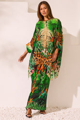 Tropical Temptation Kaftan Top w Sleeves - Czarina