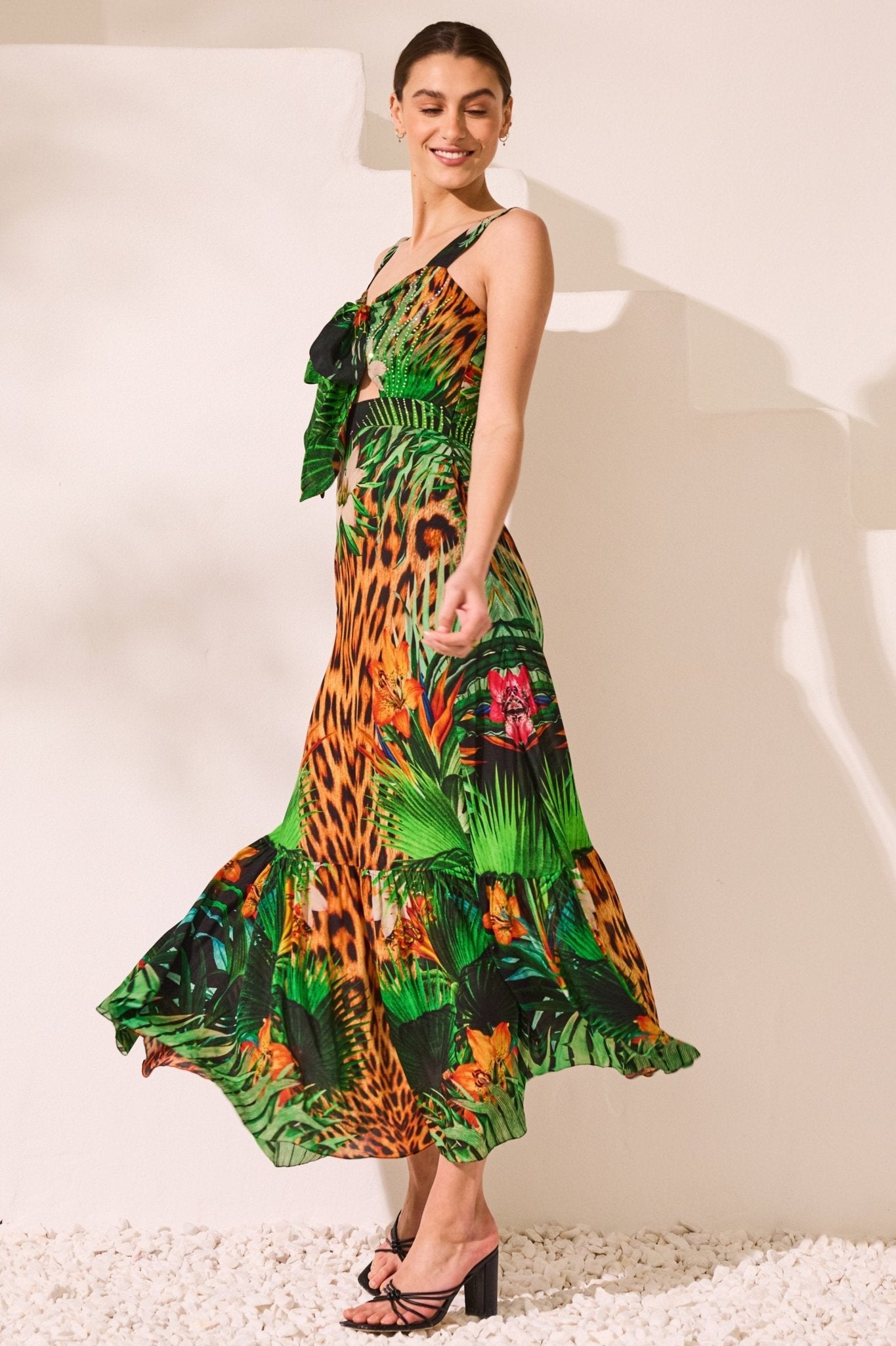 Tropical Temptation Midi Dress - Czarina