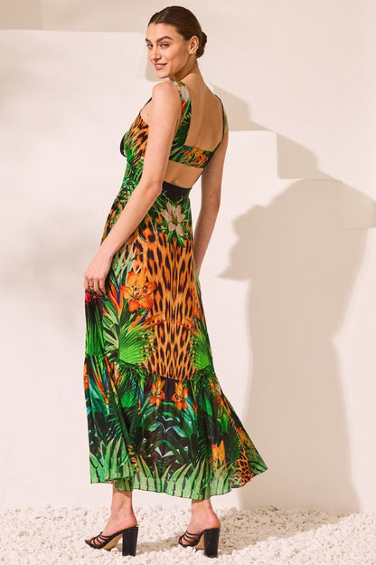 Tropical Temptation Midi Dress - Czarina