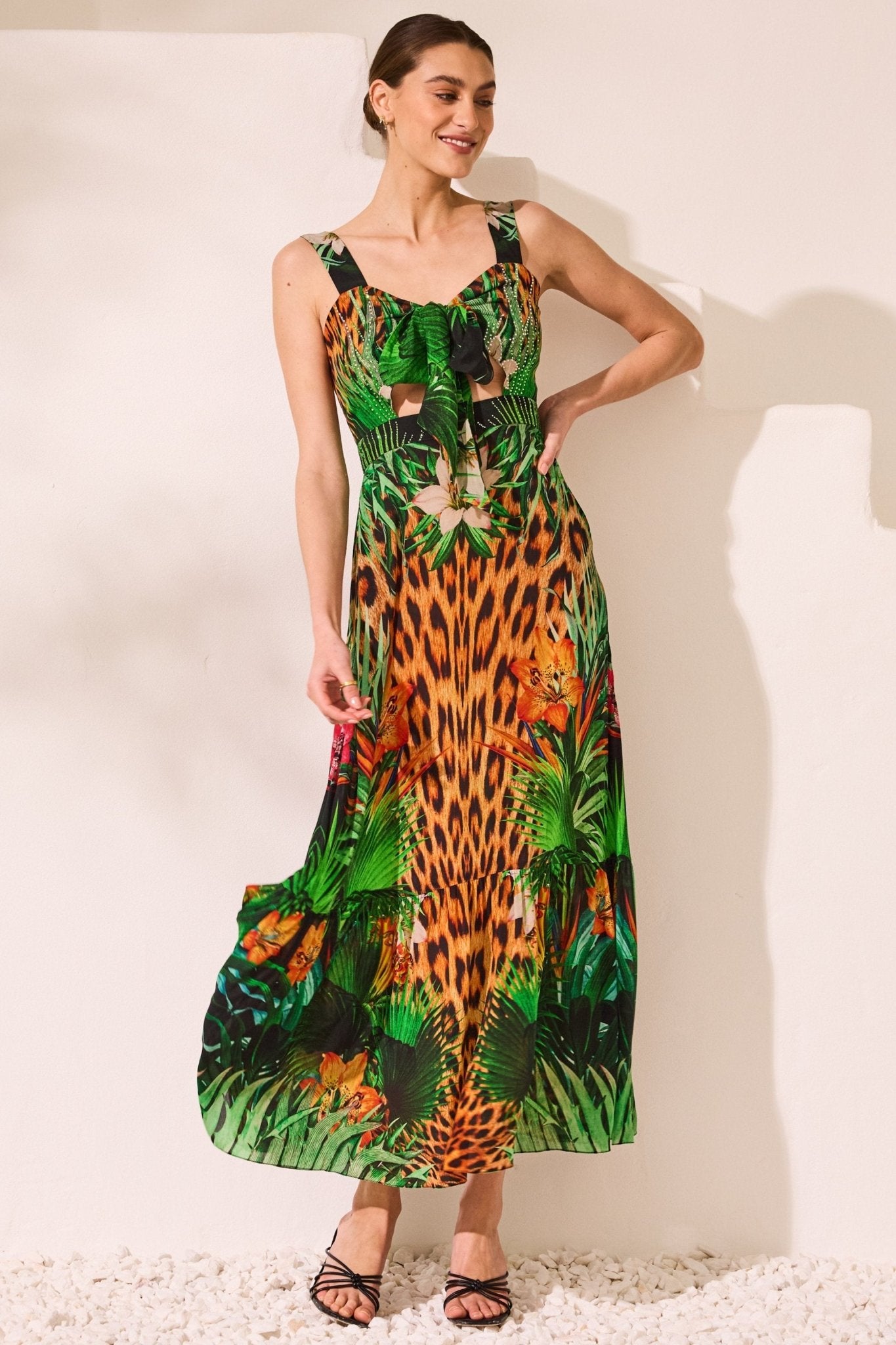 Tropical Temptation Midi Dress - Czarina