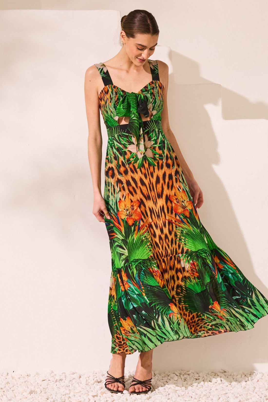 Tropical Temptation Midi Dress - Czarina