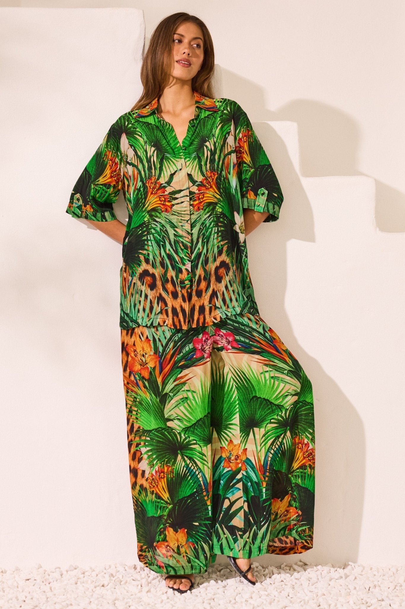 Tropical Temptation Short Sleeve Shirt - Czarina