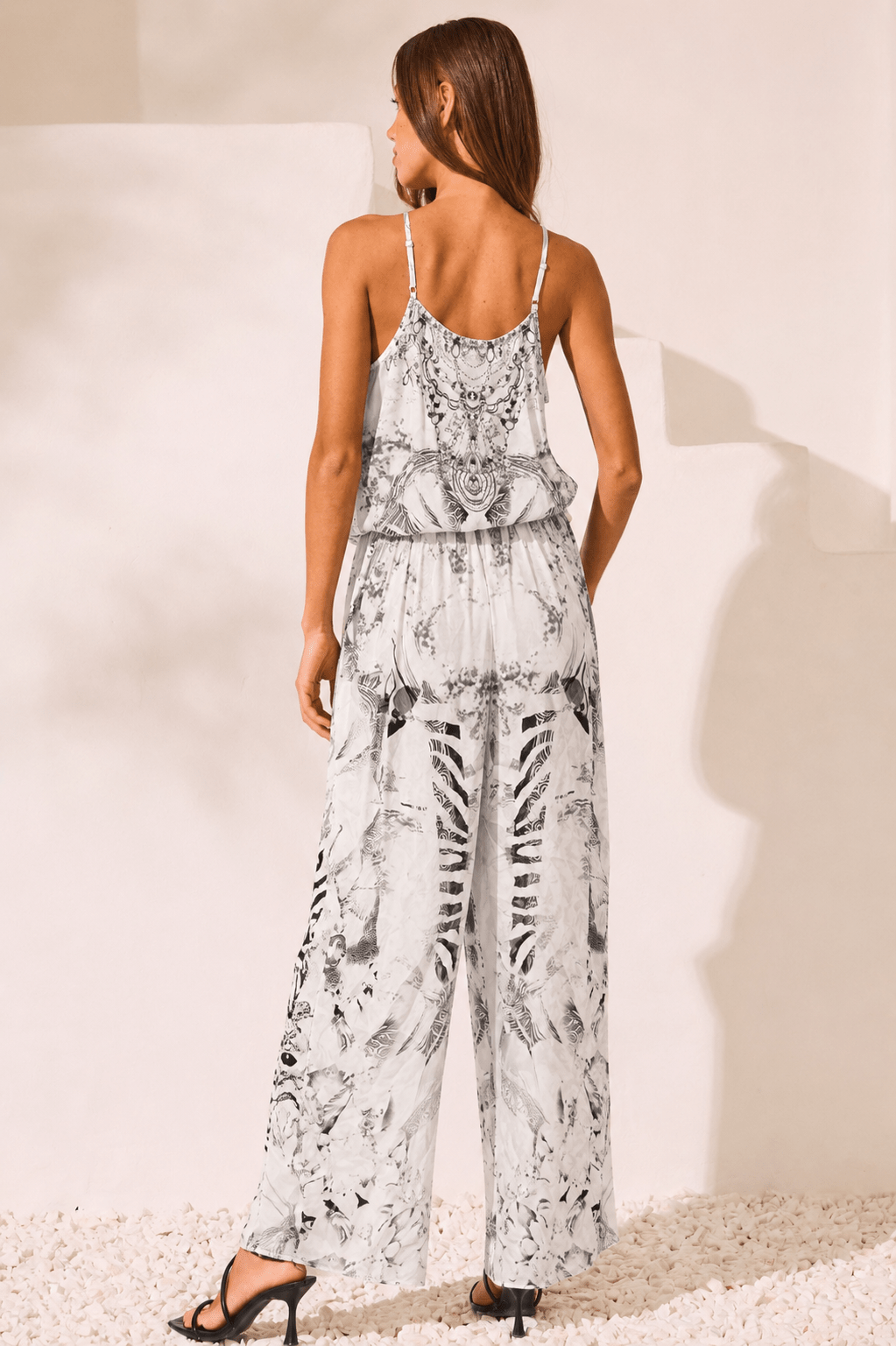 WHITE ZEBRA JUMPSUIT - Czarina