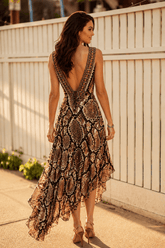 Wild Desert VN Hi Low Dress - Czarina