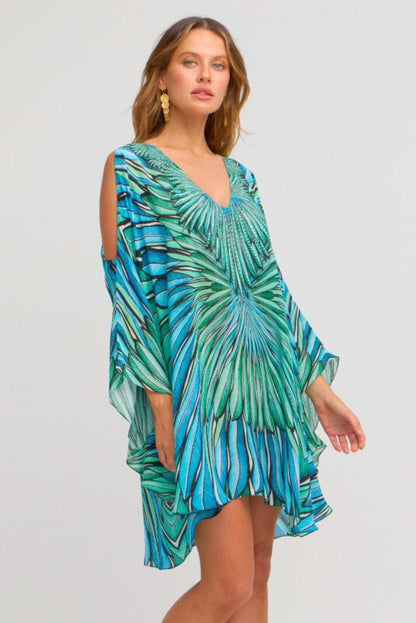 Wings Of The Sea Kaftan Dress - Czarina
