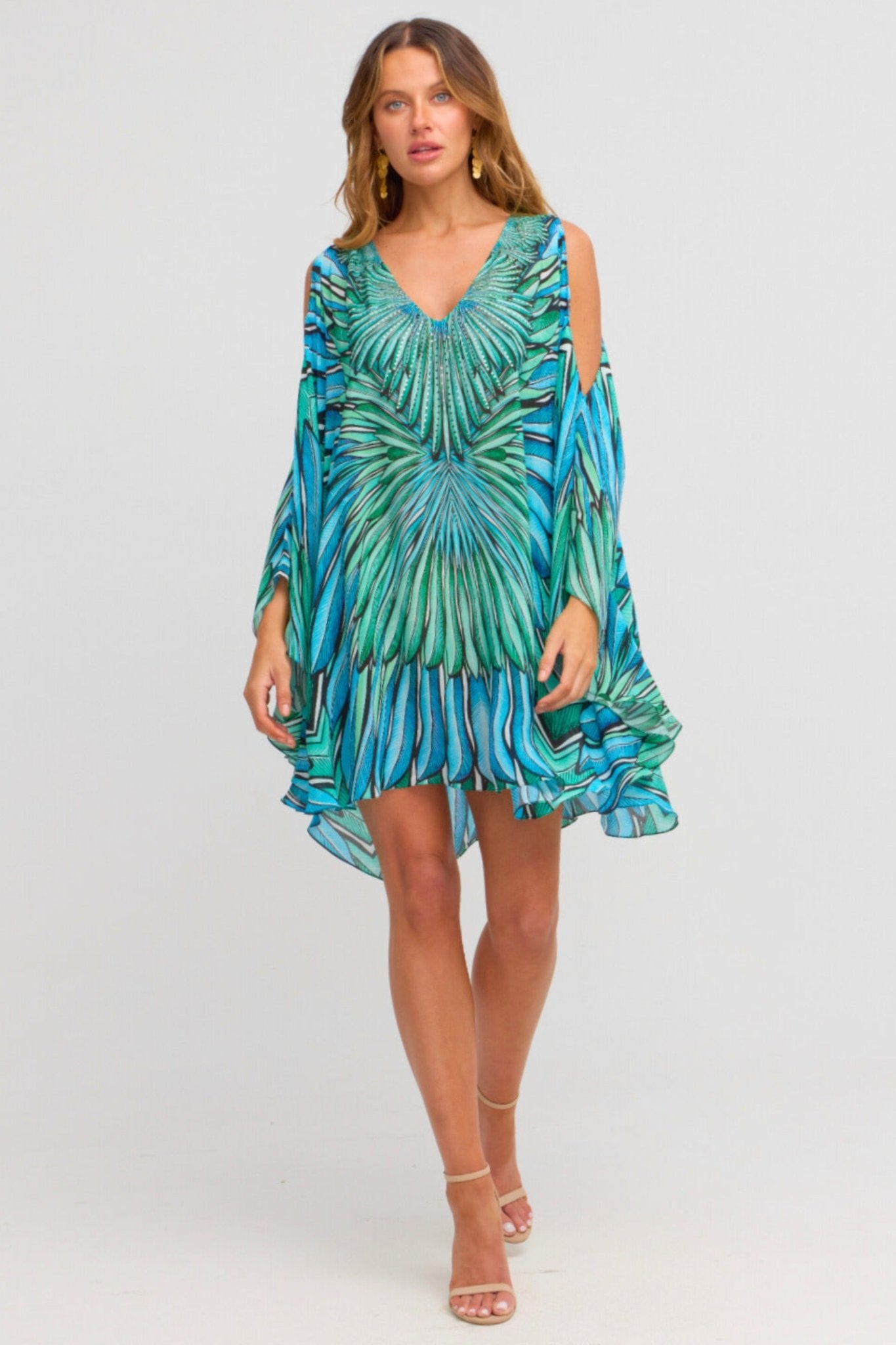 Wings Of The Sea Kaftan Dress - Czarina