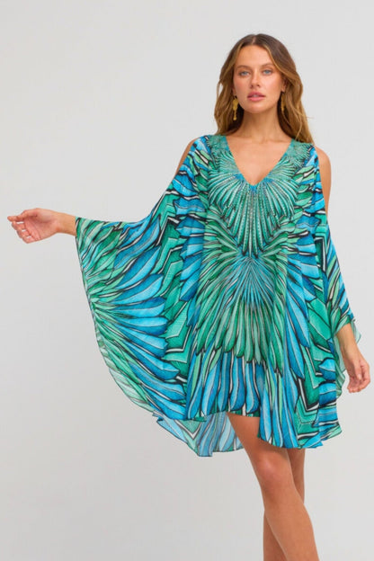 Wings Of The Sea Kaftan Dress - Czarina