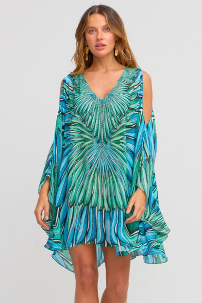 Wings Of The Sea Kaftan Dress - Czarina