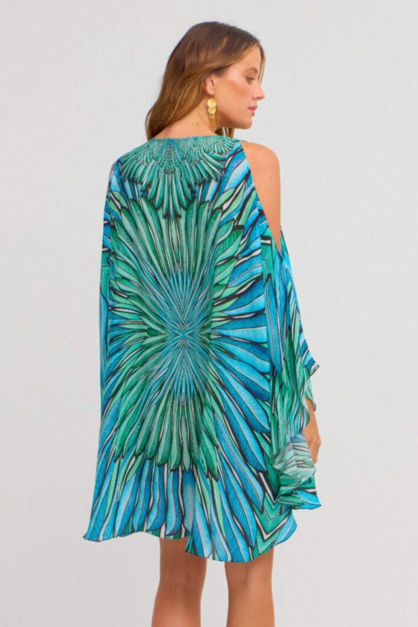 Wings Of The Sea Kaftan Dress - Czarina