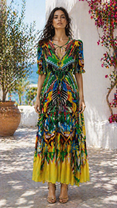 YELLOW ENCHANTED MAXI DRESS - Czarina