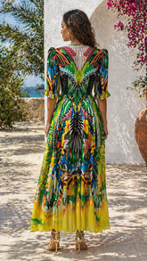 YELLOW ENCHANTED MAXI DRESS - Czarina