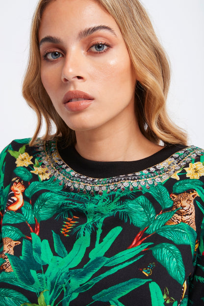 EMERALD QUEEN ROUND-NECK JUMPER-Czarina