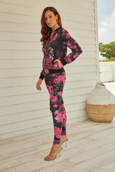 Romantic Flowers Leggings-Czarina