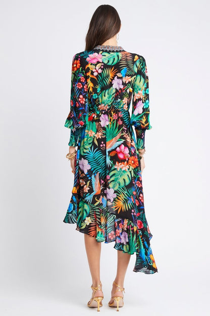 A NIGHT IN RIO HI LOW WRAP DRESS - Czarina