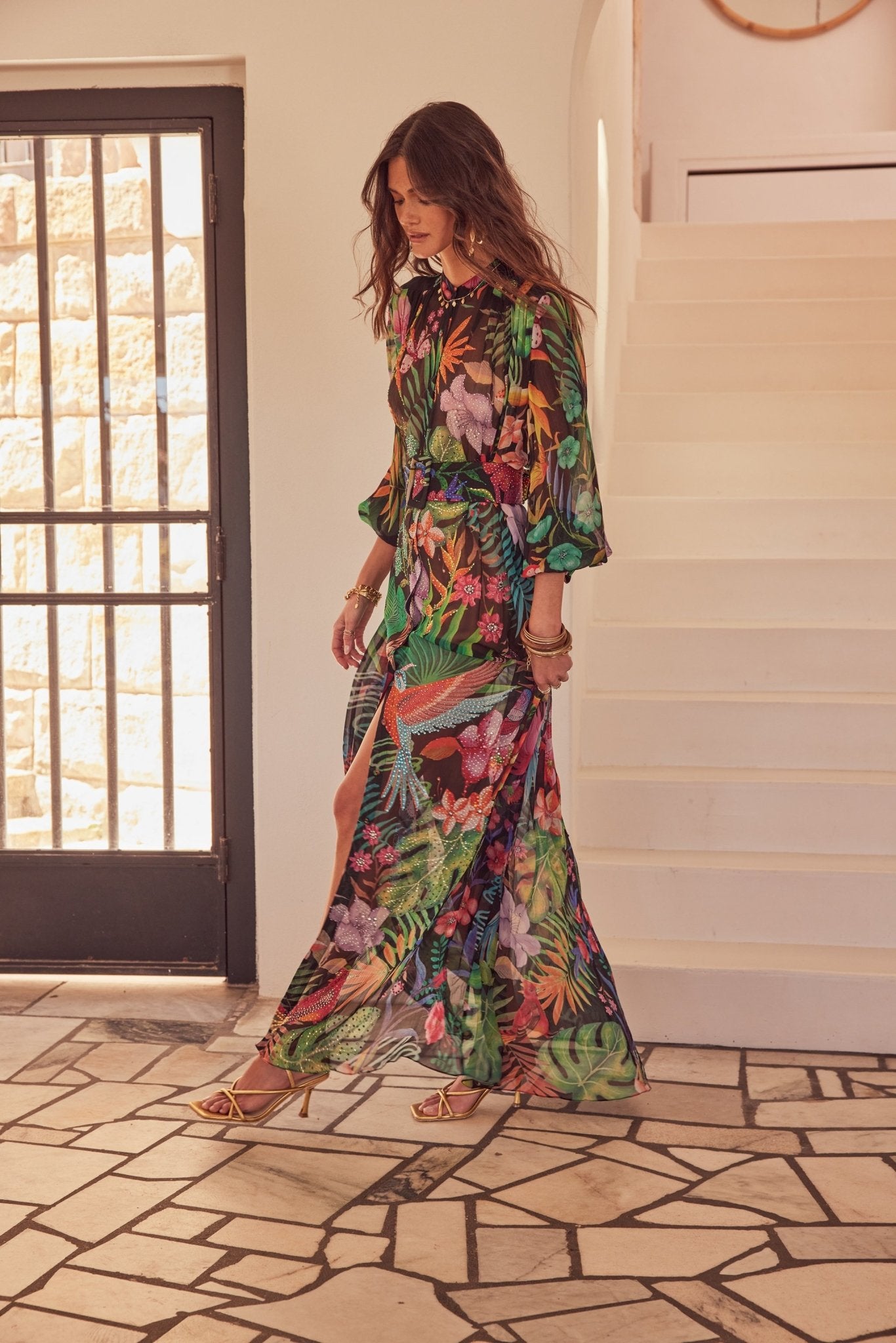 A NIGHT IN RIO PLEATED LONG JACKET - Czarina