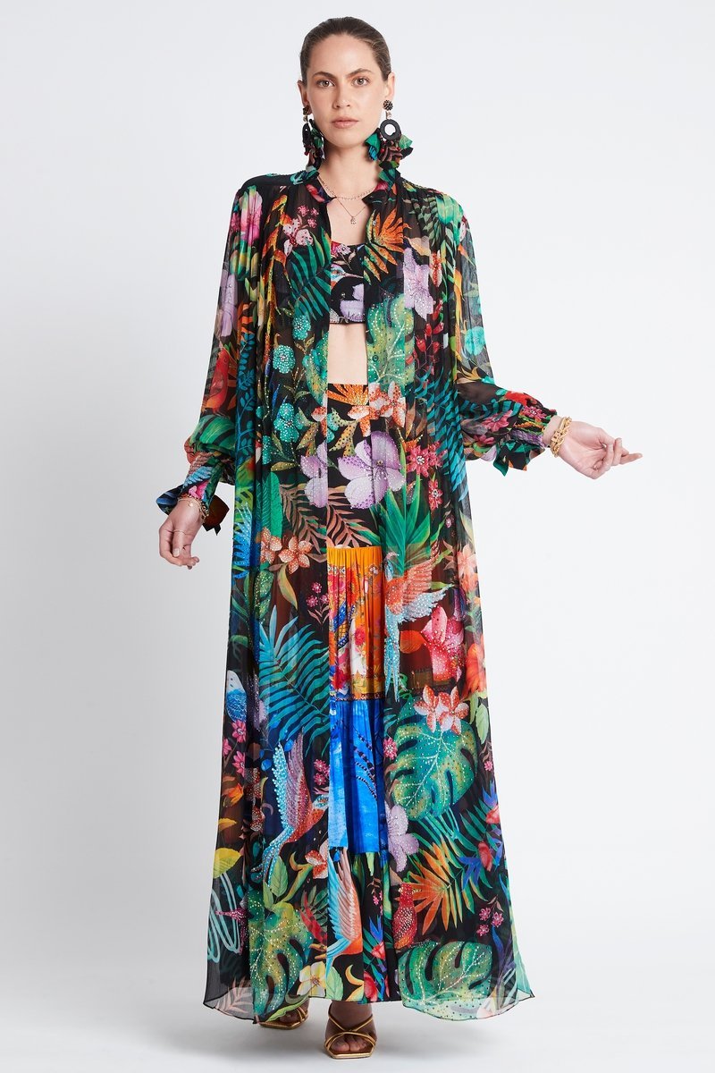 A NIGHT IN RIO PLEATED LONG JACKET - Czarina