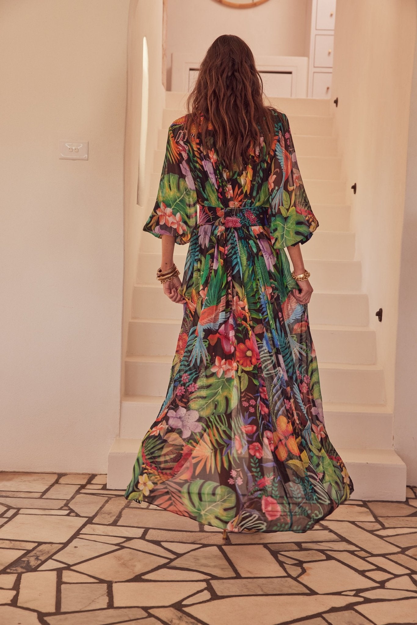 A NIGHT IN RIO PLEATED LONG JACKET - Czarina