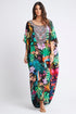 A NIGHT IN RIO SILK RN LONG KAFTAN - Czarina