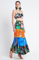 A NIGHT IN RIO UPCYCLED MAXI SKIRT - Czarina