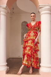 A NIGHT IN SHANGHAI CROSS OVER MAXI DRESS - Czarina