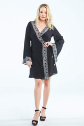 ALICE SHORT WRAP DRESS - Czarina