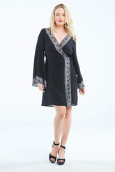 ALICE SHORT WRAP DRESS - Czarina