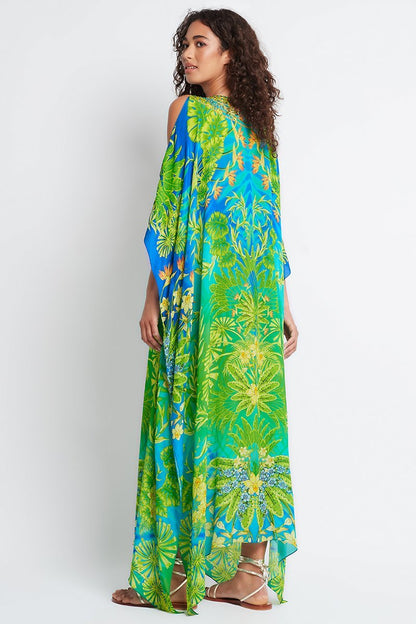 BETWEEN THE RAINDROPS LONG KAFTAN W SLIT - Czarina